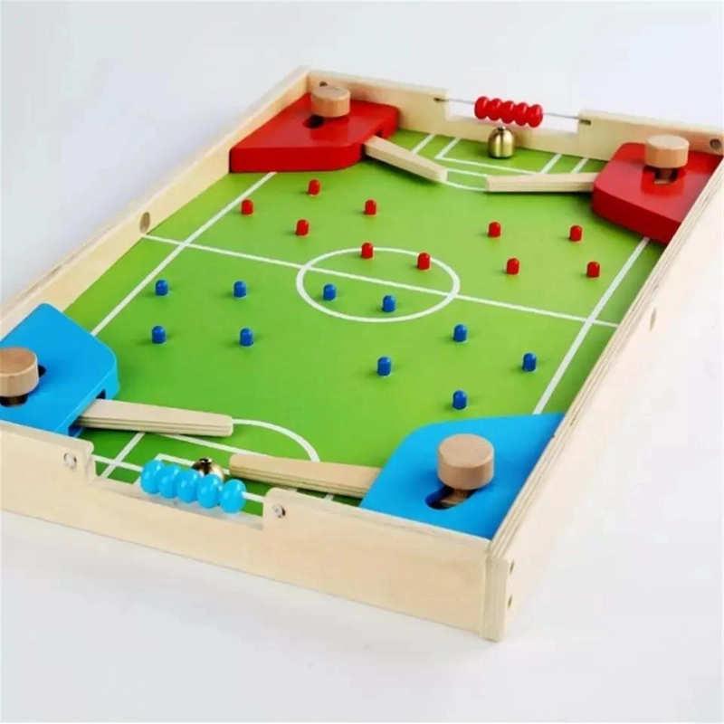 JUEGO DE MESA MULTIFUNCIONAL DE FUTBOL Y AJEDREZ DE MADERA - 5