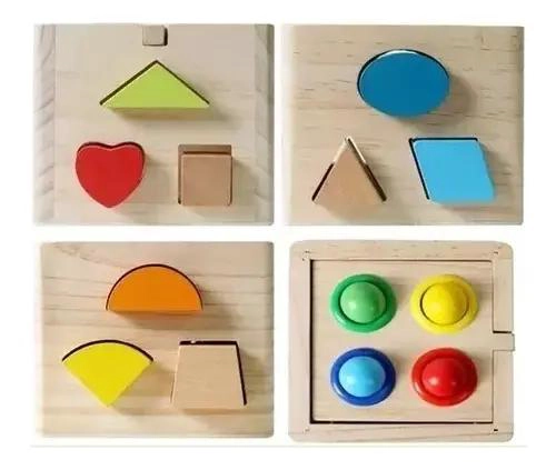 CUBO DE ENCAJE DE MADERA PARA BEBE S CON MARTILLO - 5