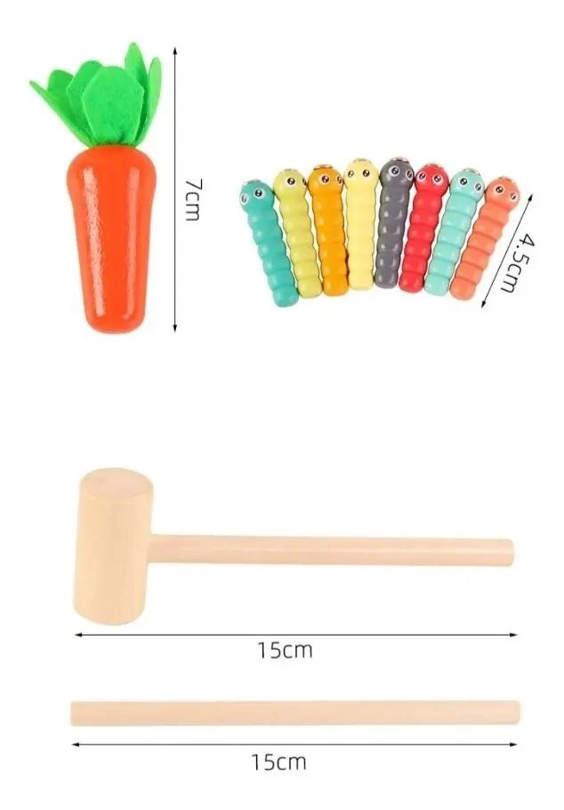 JUGUETE DIDACTICO DE MADERA PARA MEJORAR MOTRICIDAD FINA - 2