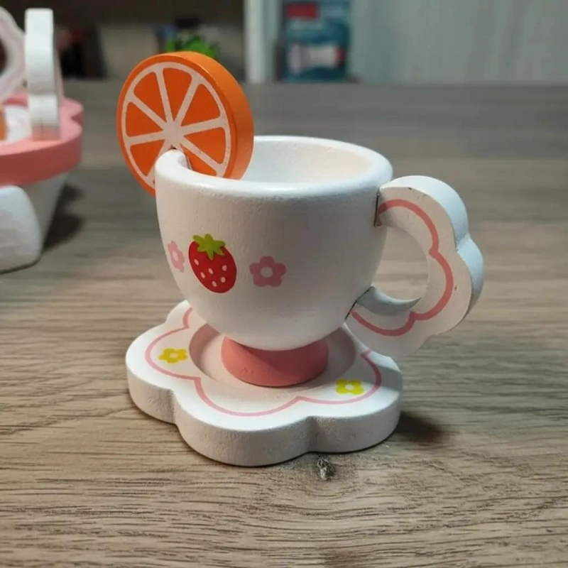 SET DE TE  DE MADERA PARA NIÑOS EN BALDE DIDACTICO - 5