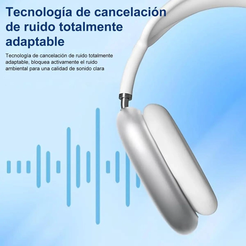 AUDIFONOS INALAMBRICOS BLUETOOTH CON MICROFONO Y CANCELACION DE RUIDO - 5