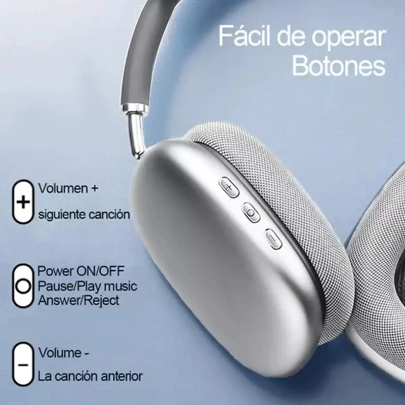 AUDIFONOS INALAMBRICOS BLUETOOTH CON MICROFONO Y CANCELACION DE RUIDO - 7