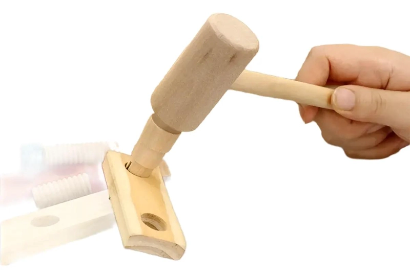 JUEGO DIDACTICO DE HERRAMIENTAS DE MADERA PARA NIÑOS - 5