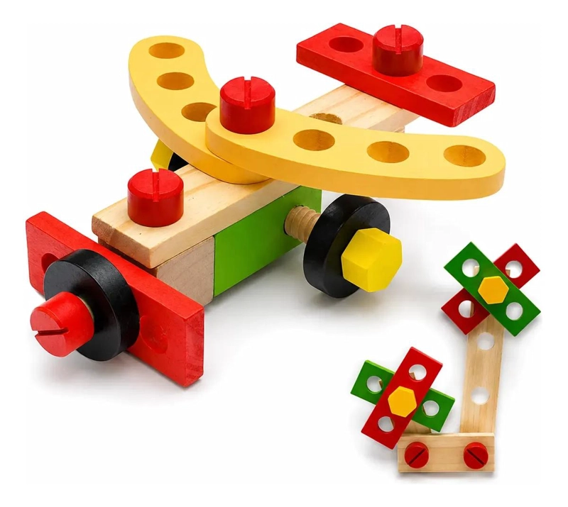 SET DE HERRAMIENTAS DE MADERA MONTESSORI PARA NIÑOS - 3