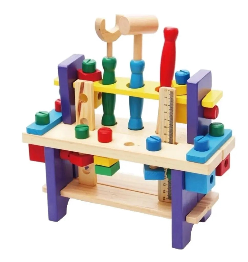 PACK DE 2 CAJAS DE HERRAMIENTAS DE MADERA PARA NIÑOS - 2
