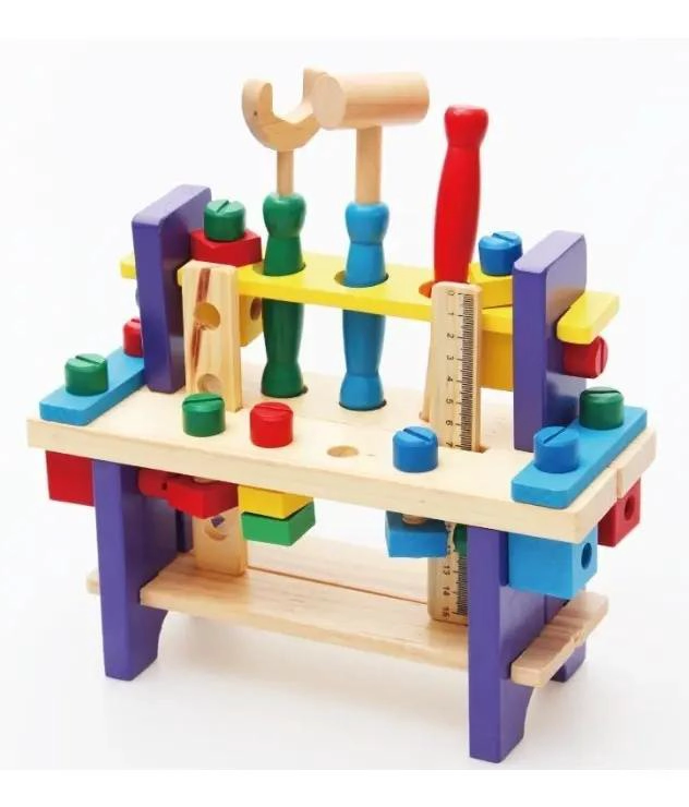 PACK DE 2 CAJAS DE HERRAMIENTAS DE MADERA PARA NIÑOS - 6