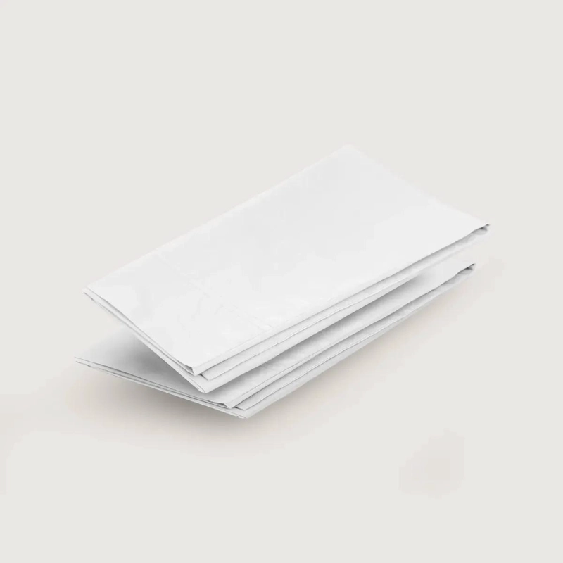 SET DE 2 FUNDAS DE ALMOHADA 50X70 CM ALGODON LAVADO BLANCO - 2