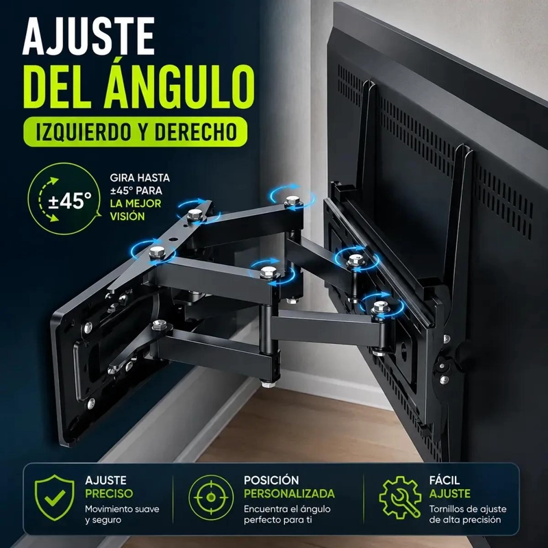 SOPORTE ARTICULADO PARA TV DE 30 A 70 PULGADAS CON DOBLE BRAZO - 5