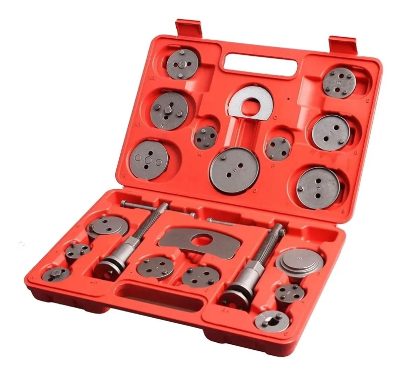 KIT DE HERRAMIENTAS PARA COMPRIMIR PISTONES DE FRENOS 21 PIEZAS - 1
