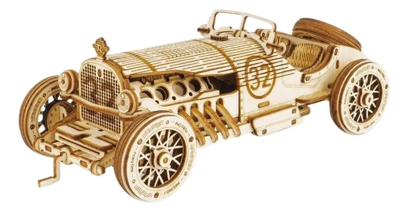 ROMPECABEZAS 3D DE MADERA PARA ARMAR AUTO CLASICO - 1