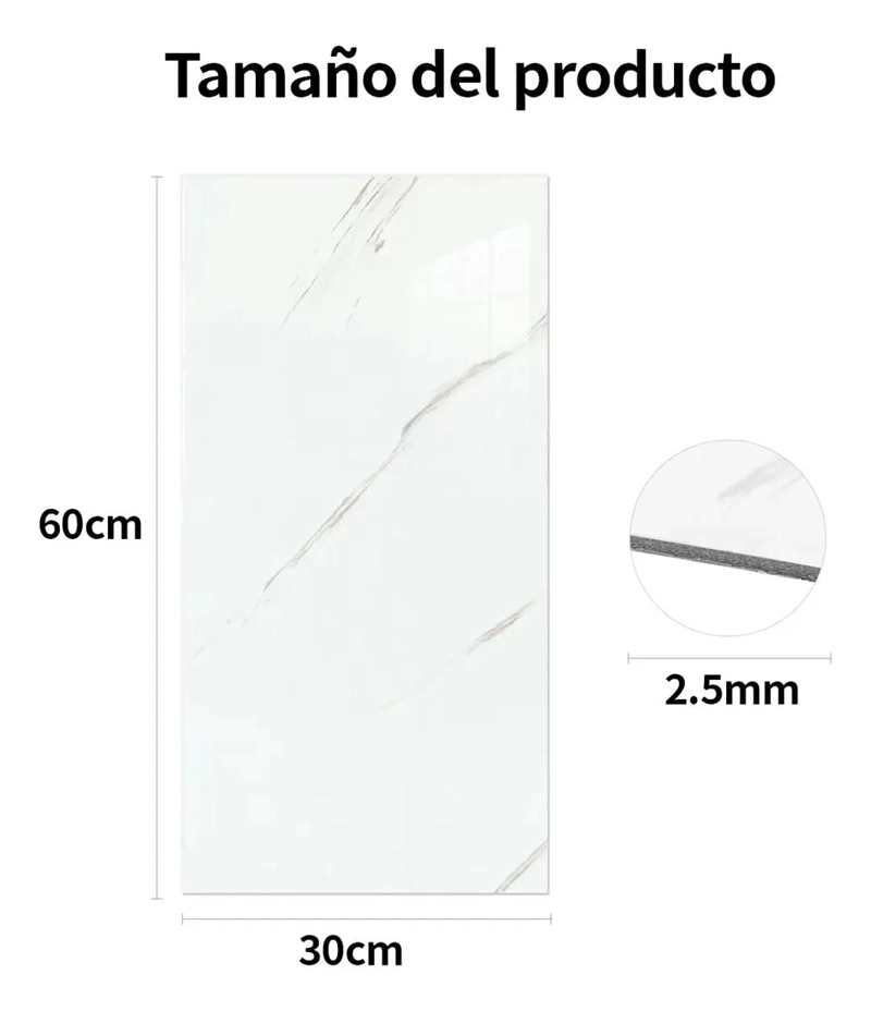 SET DE 20 BALDOSAS AUTOADHESIVAS IMPERMEABLES PARA PAREDES Y PISOS - 2