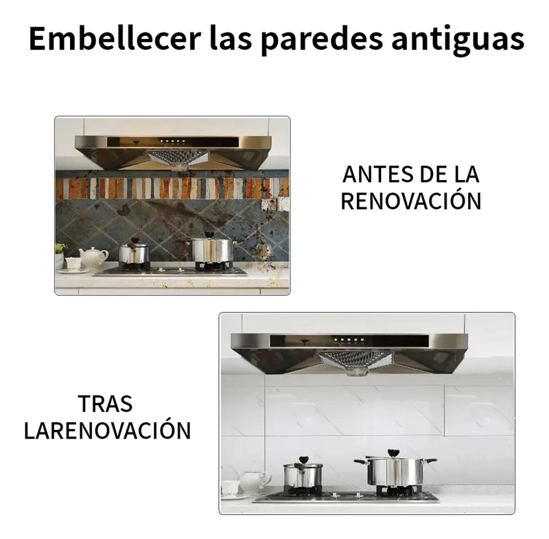SET DE 20 BALDOSAS AUTOADHESIVAS IMPERMEABLES PARA PAREDES Y PISOS - 4