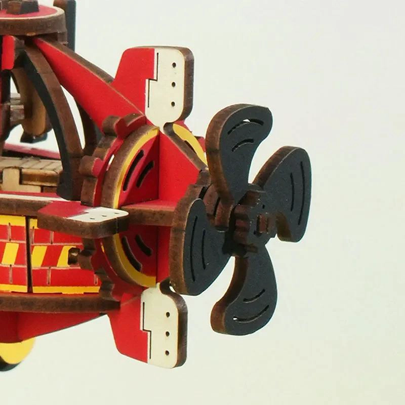 PUZZLE 3D SUBMARINO STEAMPUNK DE MADERA CON 219 PIEZAS - 4