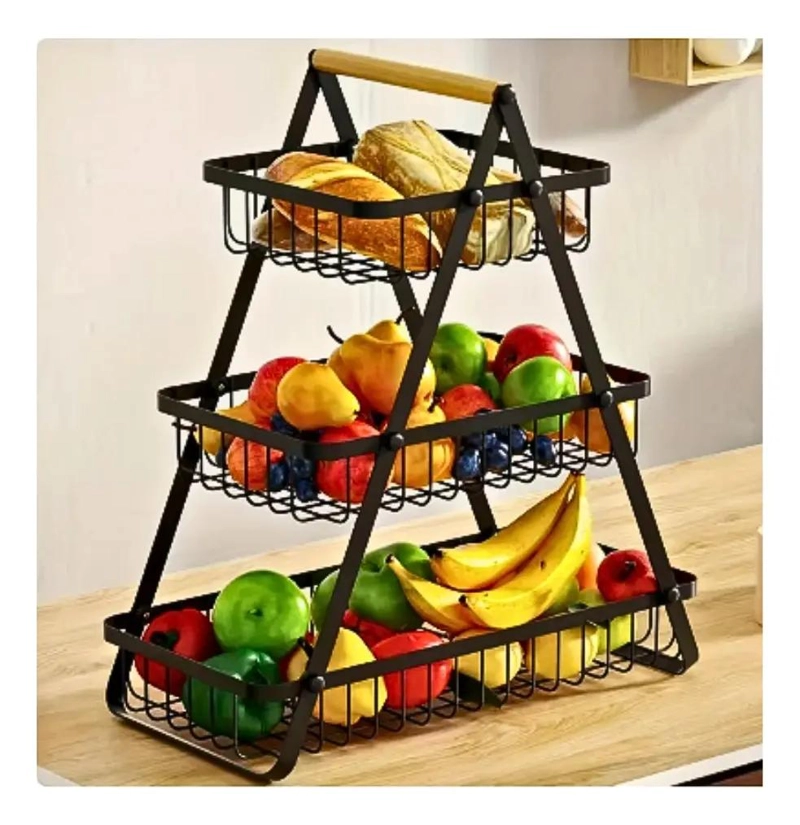 ORGANIZADOR MULTIFUNCIONAL DE FRUTAS Y VERDURAS CON 3 NIVELES - 2