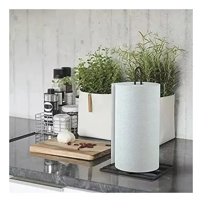 SOPORTE PARA ROLLO DE PAPEL ABSORBENTE DE ACERO PARA COCINA - 4