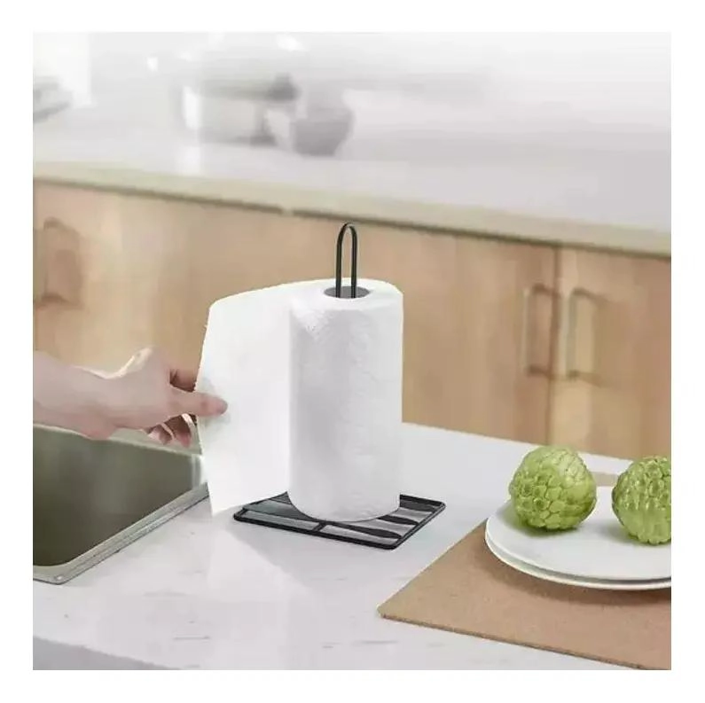 SOPORTE PARA ROLLO DE PAPEL ABSORBENTE DE ACERO PARA COCINA - 5