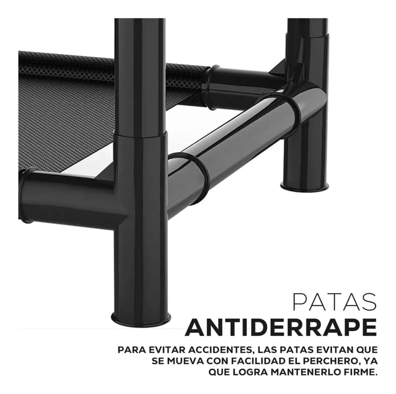 PERCHERO MULTIFUNCIONAL 5 NIVELES CON CUBRE POLVO PARA ZAPATOS - 6