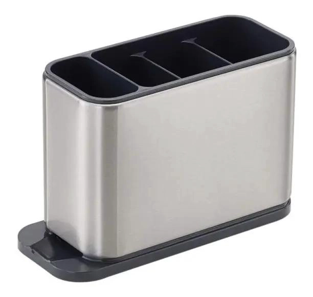 ORGANIZADOR DE CUBIERTOS DE ACERO INOXIDABLE CON DRENAJE - 1