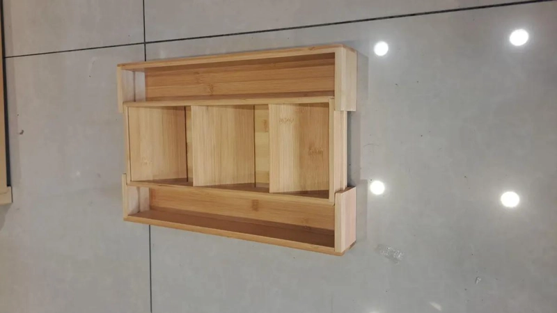 ORGANIZADOR DE CUBIERTOS DE BAMBU AJUSTABLE PARA CAJON - 5