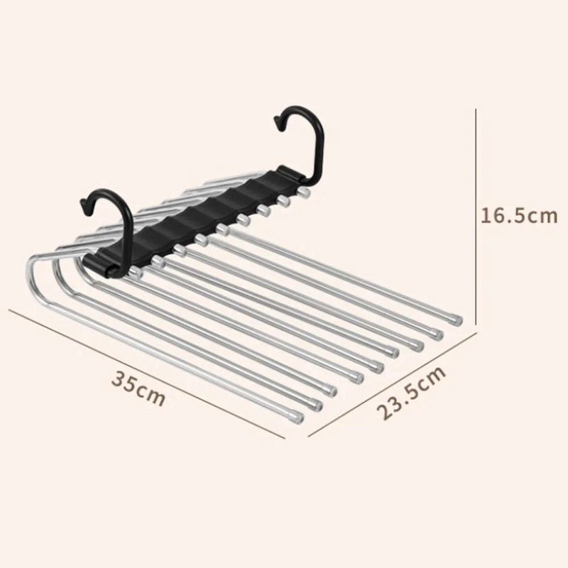 COLGADOR PLEGABLE 9 EN 1 PARA PANTALONES SET DE 2 PCS - 7