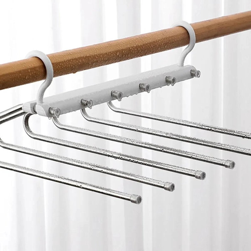 COLGADOR PLEGABLE 9 EN 1 PARA PANTALONES SET DE 2 PCS - 8