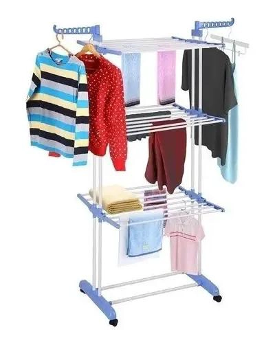TENDEDERO COLGADOR PLEGABLE PARA ROPA BLANCO DE ALTA CALIDAD - 1