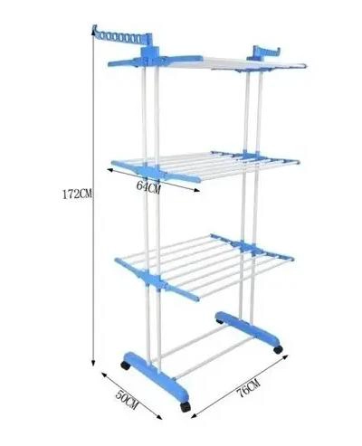 TENDEDERO COLGADOR PLEGABLE PARA ROPA BLANCO DE ALTA CALIDAD - 4
