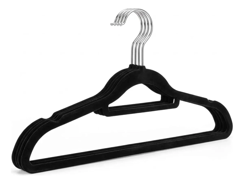 COLGADORES ANTIDESLIZANTES DE TERCIOPELO PARA ROPA 50 UNIDADES - 2