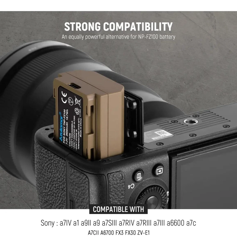 BATERIA RECARGABLE DE 2600MAH PARA CAMARAS SONY - 2