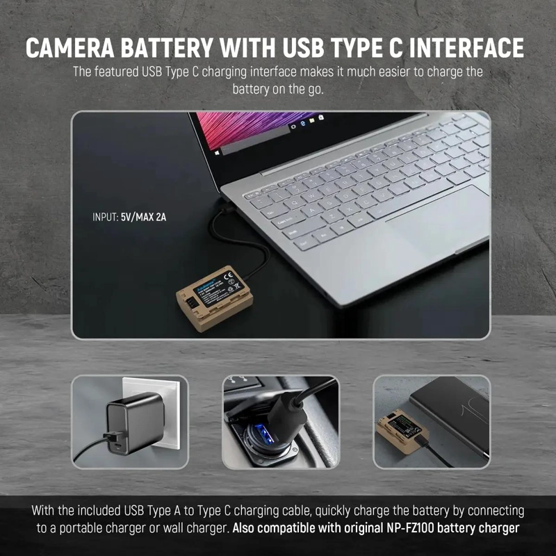 BATERIA RECARGABLE DE 2600MAH PARA CAMARAS SONY - 6