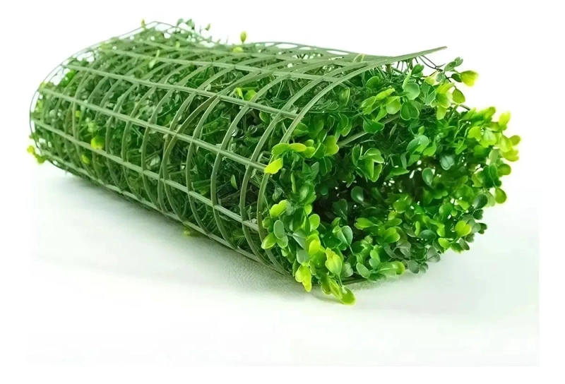 SET DE 10 PANELES DE FOLLAJE ARTIFICIAL PARA MURO VERDE 60X40 CM - 2