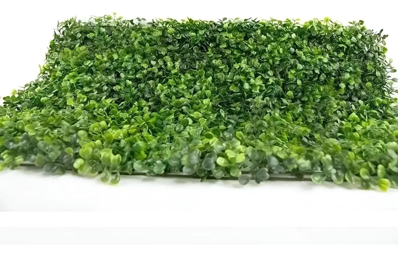 SET DE 10 PANELES DE FOLLAJE ARTIFICIAL PARA MURO VERDE 60X40 CM - 5