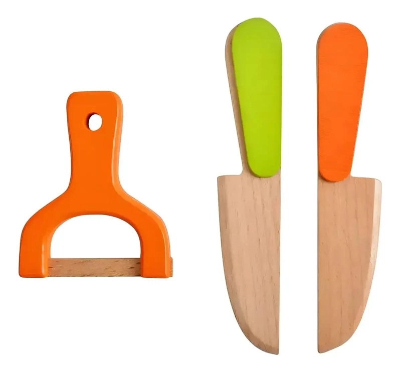 SET DE JUEGO DE MADERA CON FRUTAS Y VERDURAS PARA NIÑOS - 3
