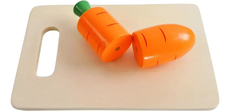 SET DE JUEGO DE MADERA CON FRUTAS Y VERDURAS PARA NIÑOS - 5
