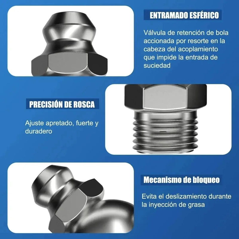 KIT DE ENGRASADOR NEUMATICO CON MANGUERA Y ACCESORIOS - 8