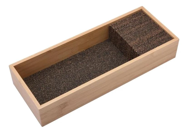 ORGANIZADOR DE CUCHILLOS DE BAMBU NATURAL PARA COCINA - 1