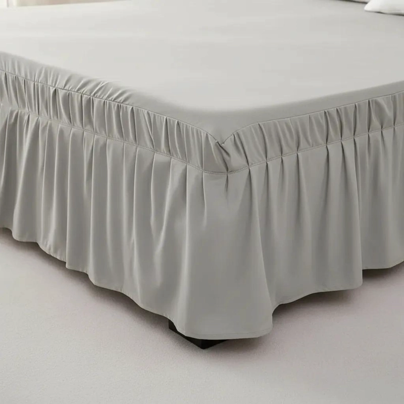 FALDON ELASTICO PARA CAMA DE 2 PLAZAS 155X200 CM FACIL COLOCACION - 3