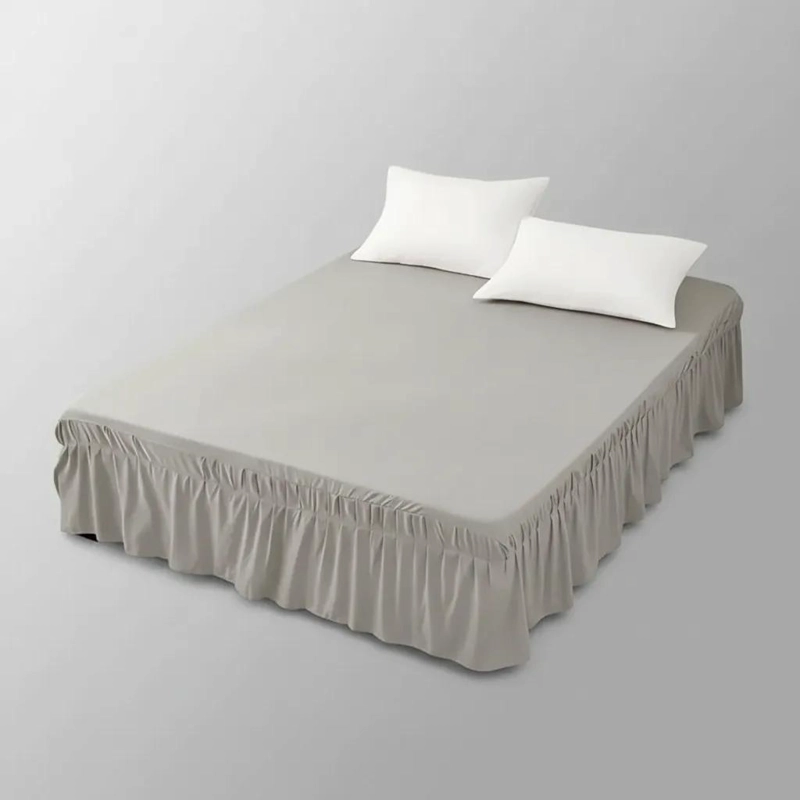 FALDON ELASTICO PARA CAMA DE 2 PLAZAS 155X200 CM FACIL COLOCACION - 4
