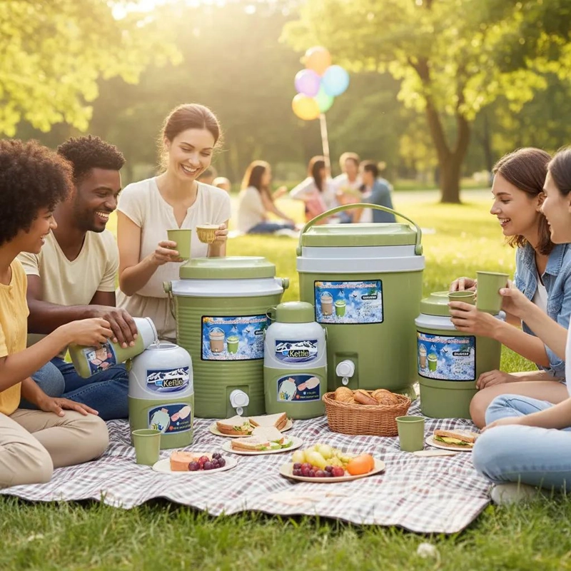 SET DE 4 TERMOS PARA AGUA CON FILTROS DE DIFERENTES CAPACIDADES - 1