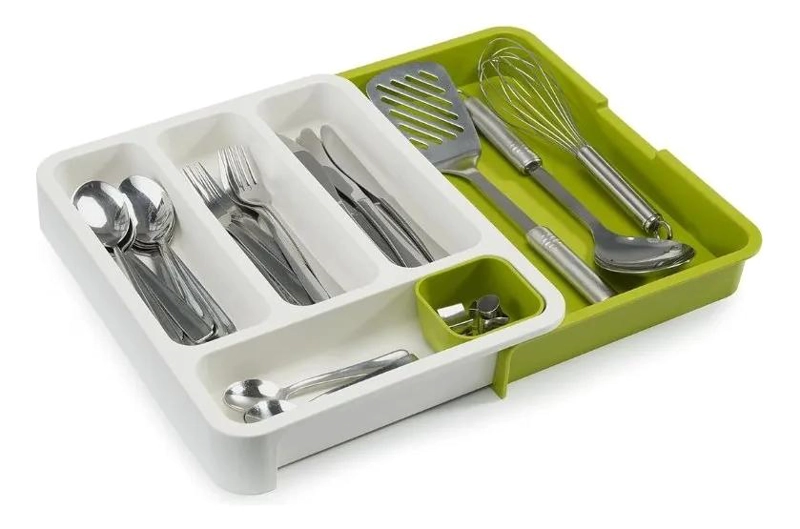 BANDEJA ORGANIZADORA EXTENSIBLE PARA CUBIERTOS DE COCINA - 1
