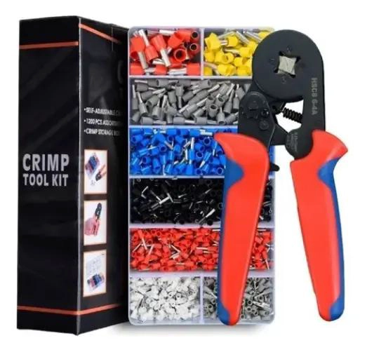 KIT DE PELACABLES Y ALICATE CORTANTE CON 1200 TERMINALES - 1