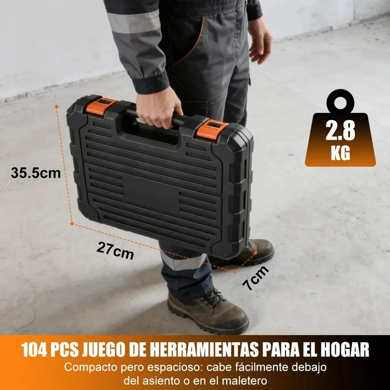 KIT DE HERRAMIENTAS MANUALES CON MALETIN - 2