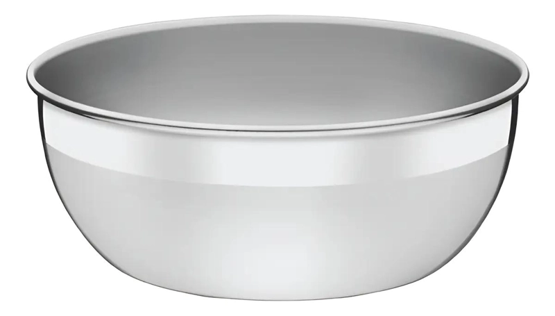 OLLA REDONDA DE ACERO INOXIDABLE SIN TAPA 22 CM IDEAL PARA COCINAR - 1