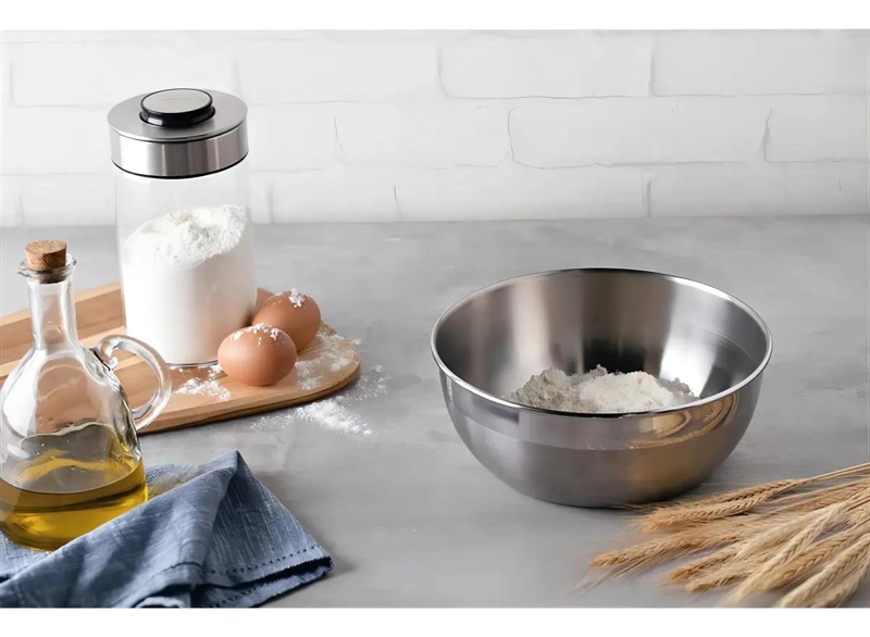 OLLA REDONDA DE ACERO INOXIDABLE SIN TAPA 22 CM IDEAL PARA COCINAR - 2