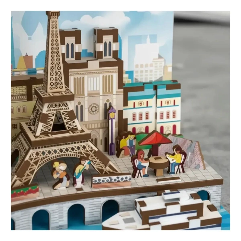ROMPECABEZAS 3D DE PARIS CON LUZ Y 100 PIEZAS - 2