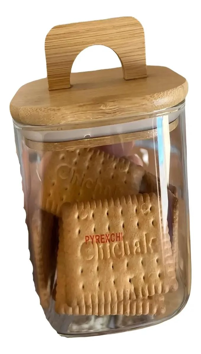 SET DE 4 RECIPIENTES DE COCINA CON TAPA DE BAMBU - 3