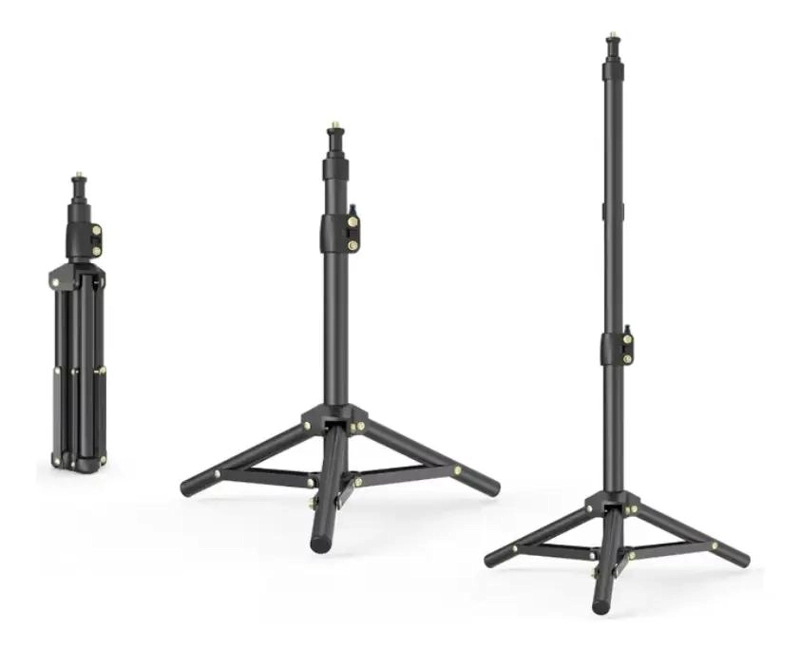 TRIPODE DE ALUMINIO CON CABEZAL AJUSTABLE Y ESTUCHE - 2