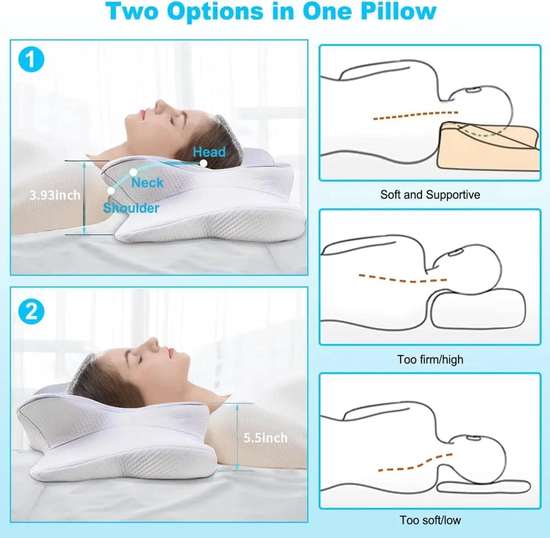 ALMOHADA ORTOPE DICA DE ESPUMA VISCOELASTICA PARA SOPORTE CERVICAL - 2