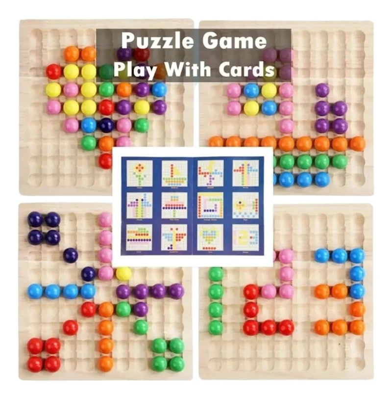 JUEGO SENSORIAL DE MADERA PARA DESARROLLO INFANTIL - 2