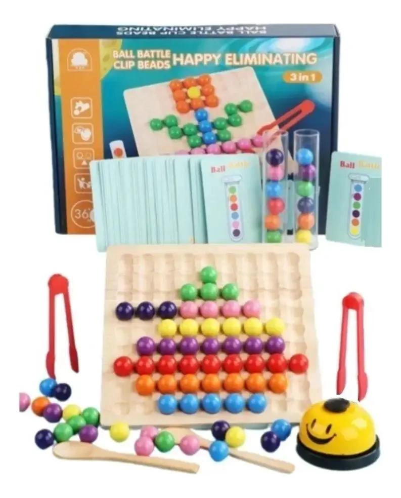 JUEGO SENSORIAL DE MADERA PARA DESARROLLO INFANTIL - 4